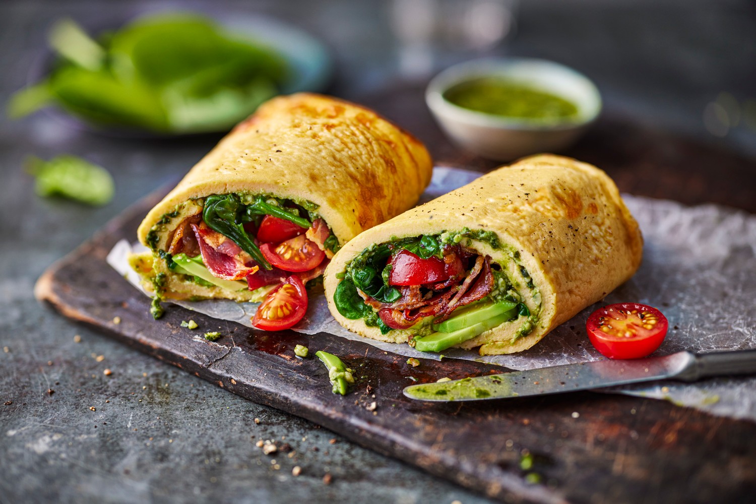Cottage cheese brunch wrap