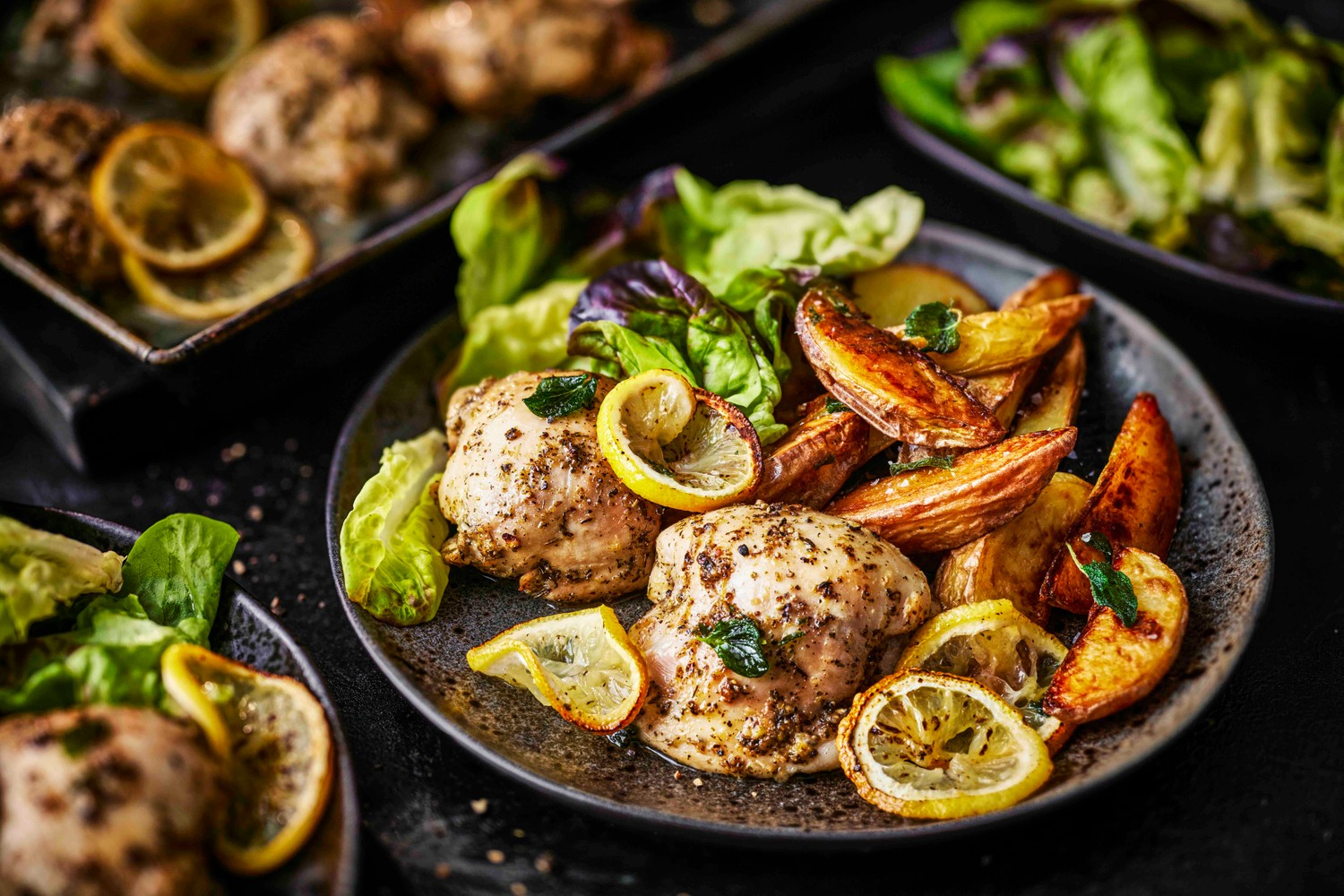 Easy lemon, garlic and oregano chicken traybake recipe