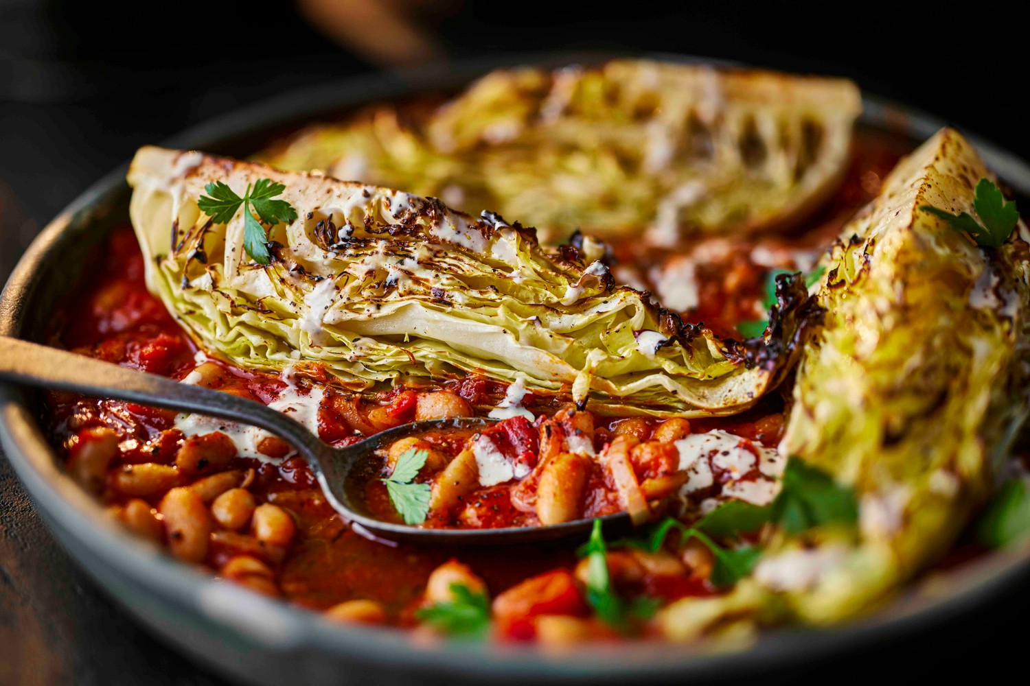 Healthy charred sweetheart cabbage wedges recipe