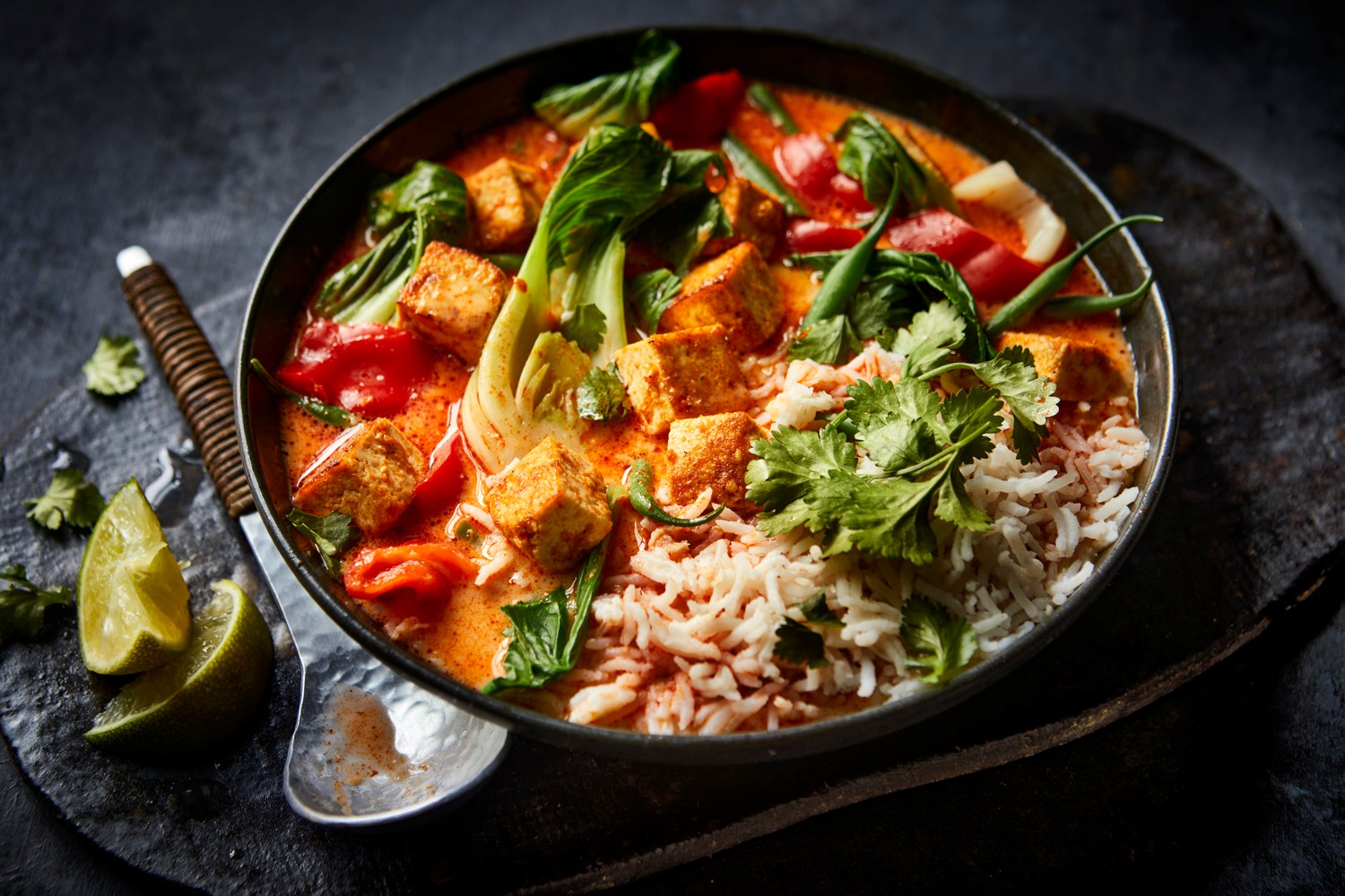 Easy Thai red tofu and vegetable curry recipe