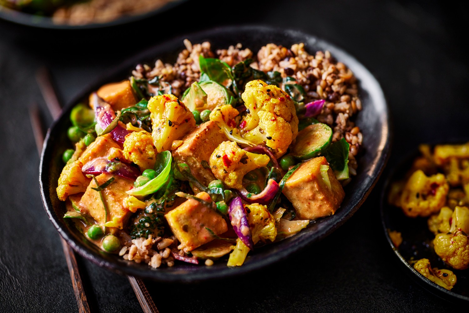 Lime leaf tofu curry bowl recipe