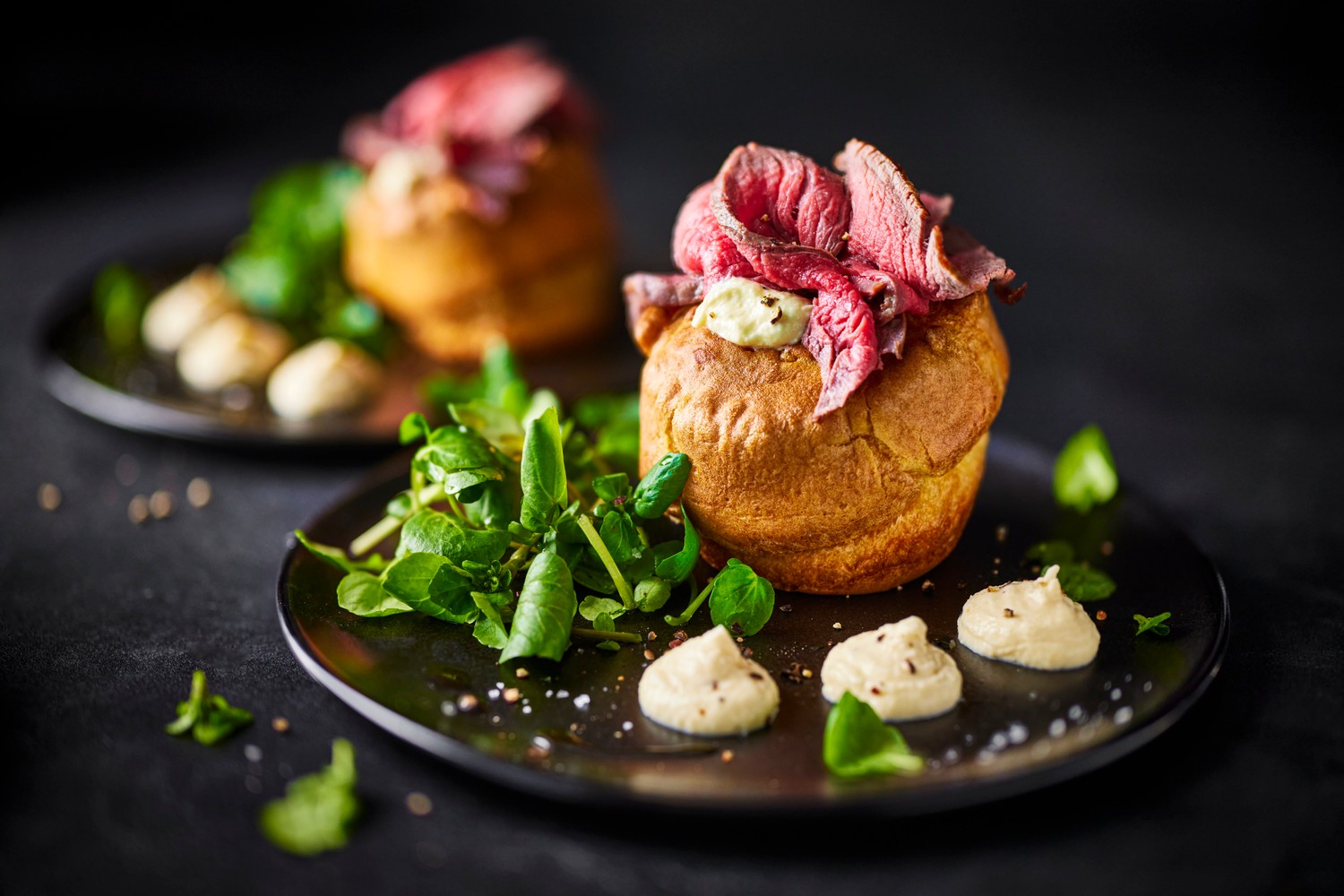 Mini air fryer roast beef Yorkshire pudding recipe
