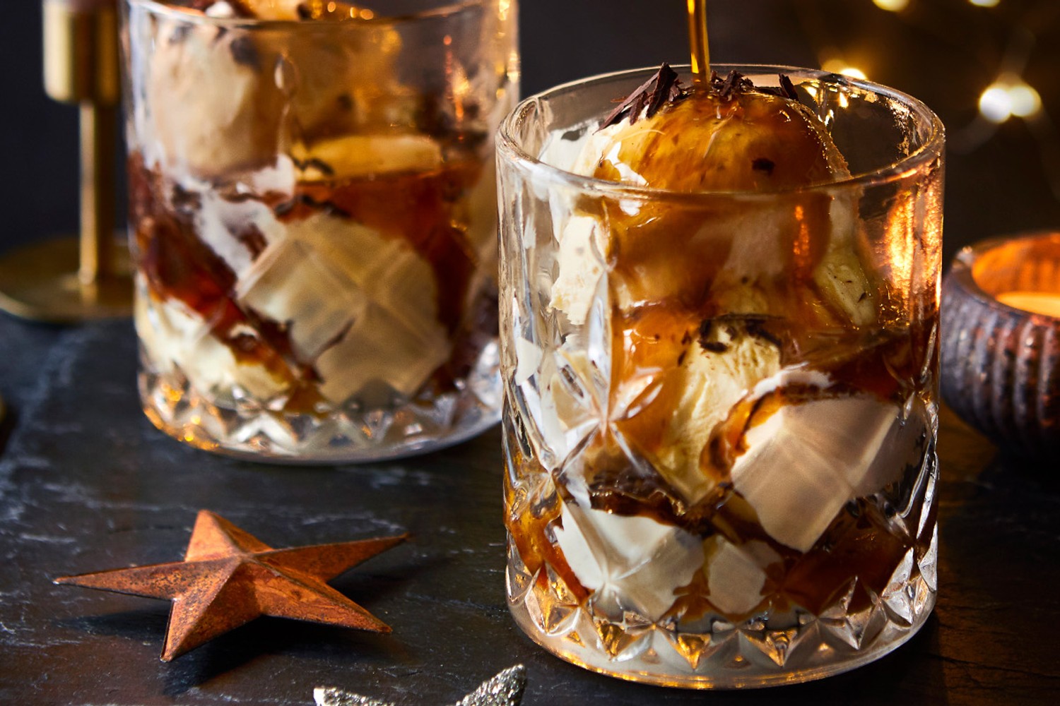 Boozy affogato