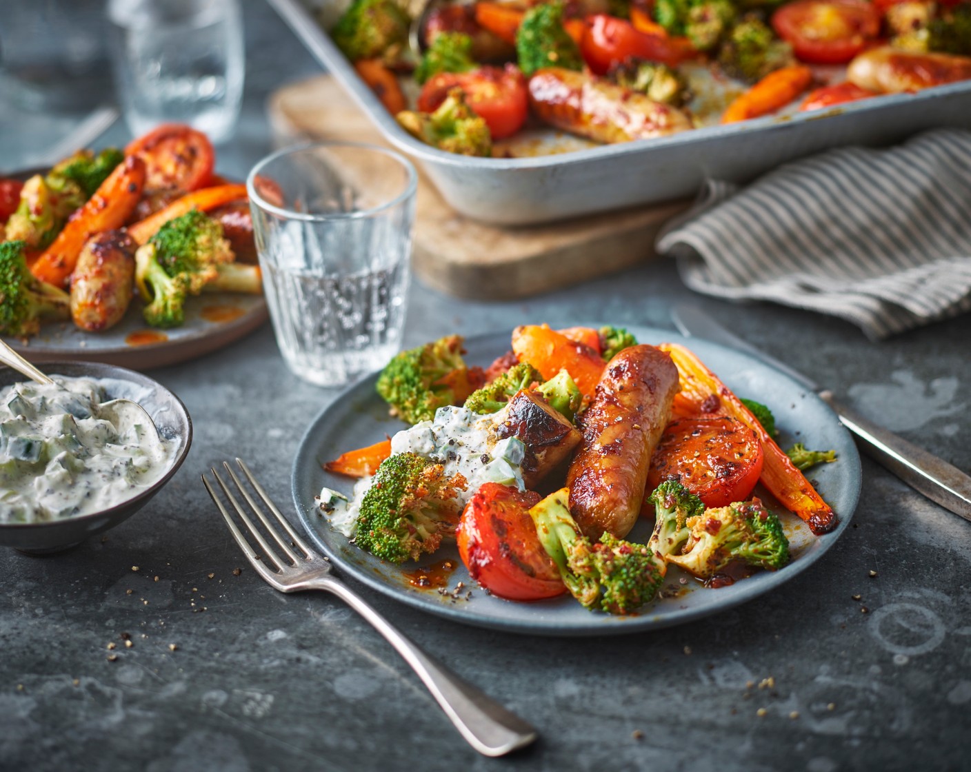 Sweet and spicy sausage, carrot and broccoli bake Recipe M&S
