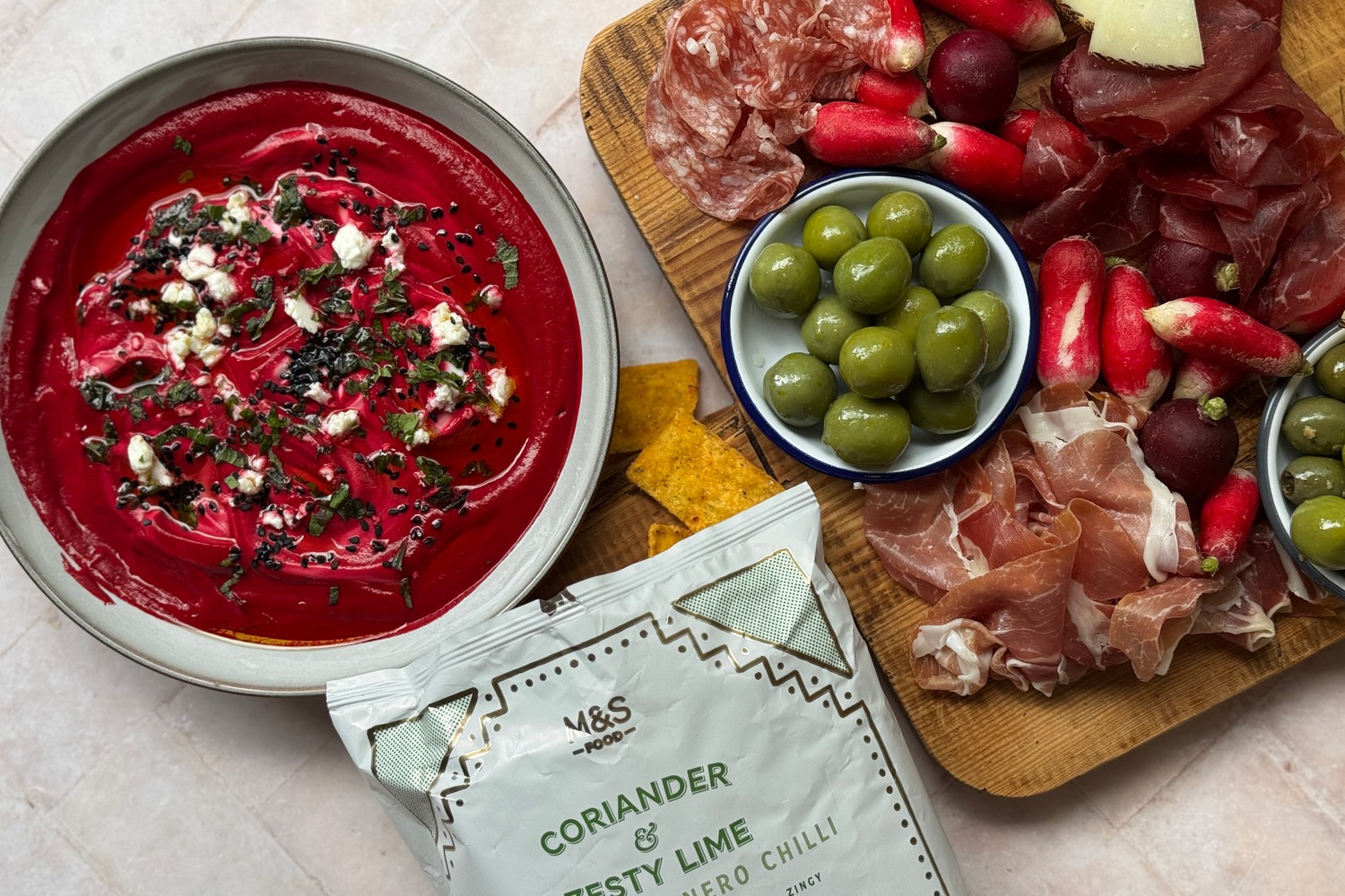 Whipped feta and roasted beetroot dip recipe