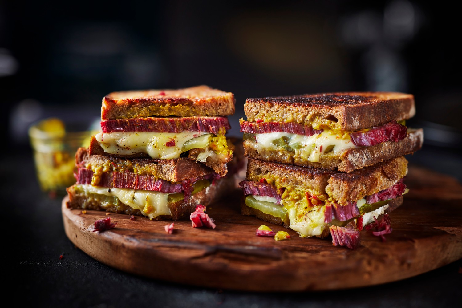Reuben-style sandwich