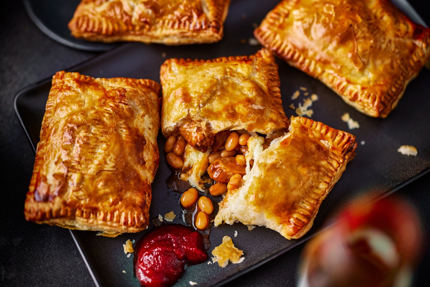 Sausage, bean and cheese melt recipe