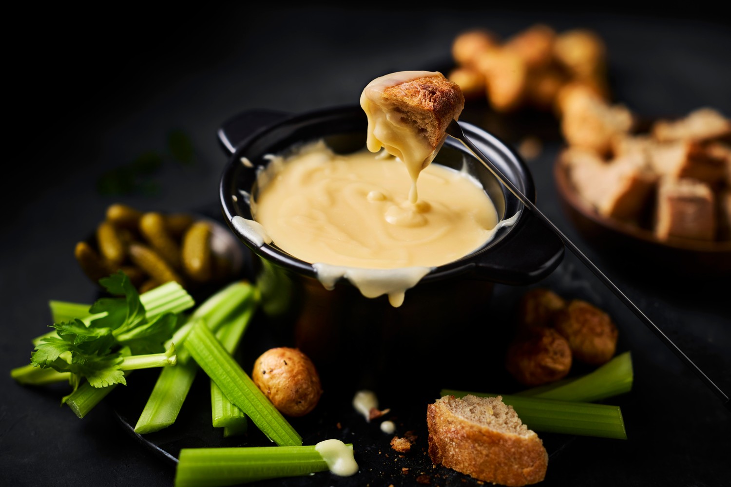 Cornish Cruncher cheese fondue recipe
