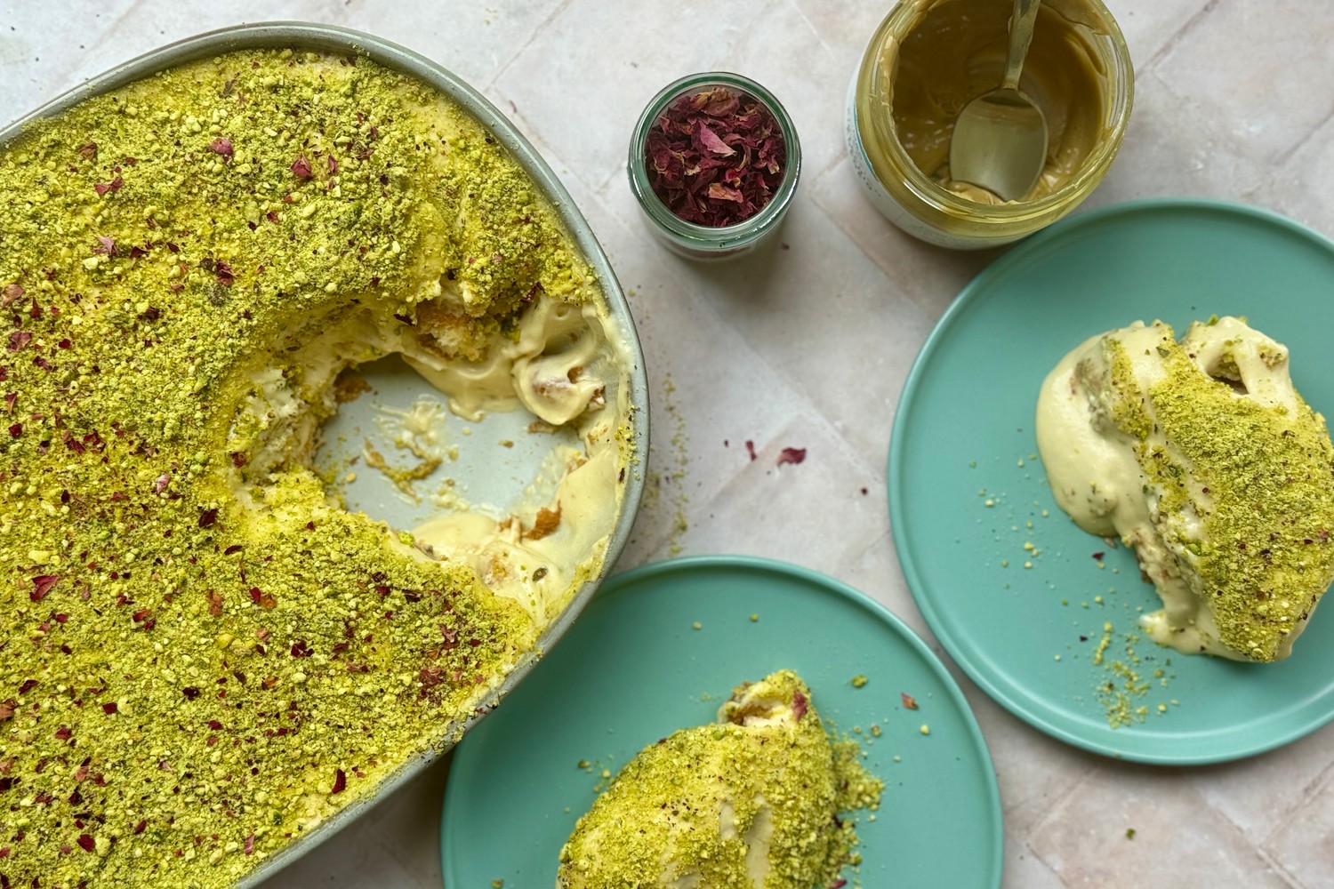 Pistachio tiramisu recipe