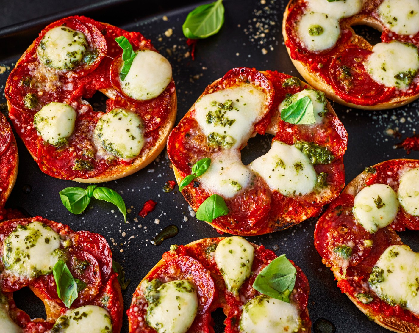 step 5 Tip: feel free to get creative with the toppings and use whatever you have to hand. Try sundried tomatoes, olives and an extra drizzle of pesto.