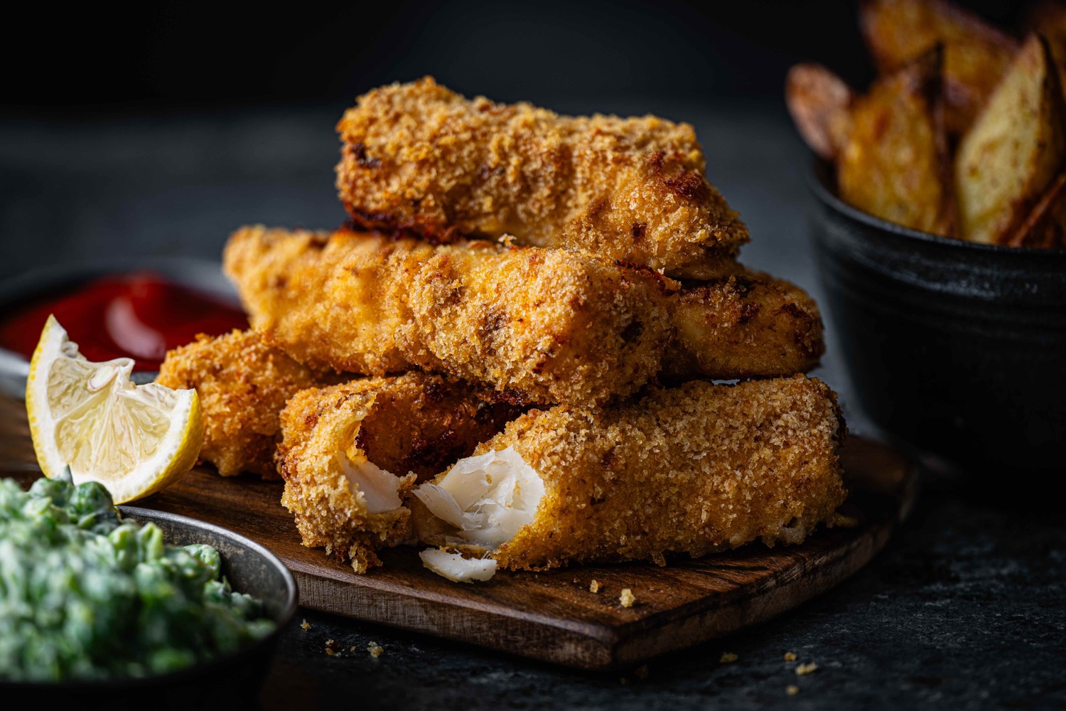 Air fryer homemade fish fingers recipe