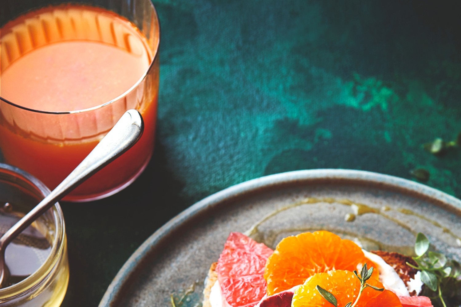 Orange, turmeric and ginger juice