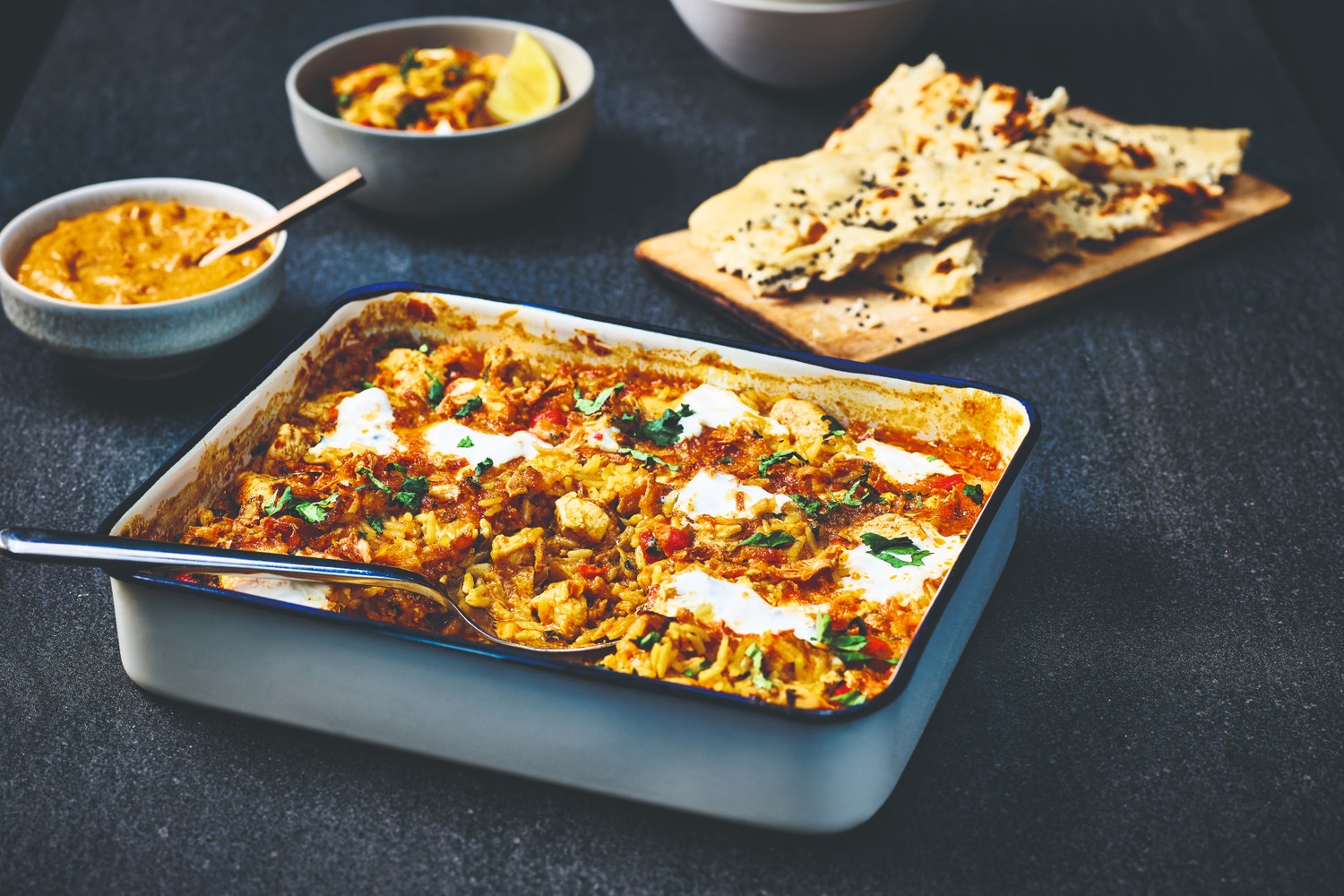Spiced masala biryani