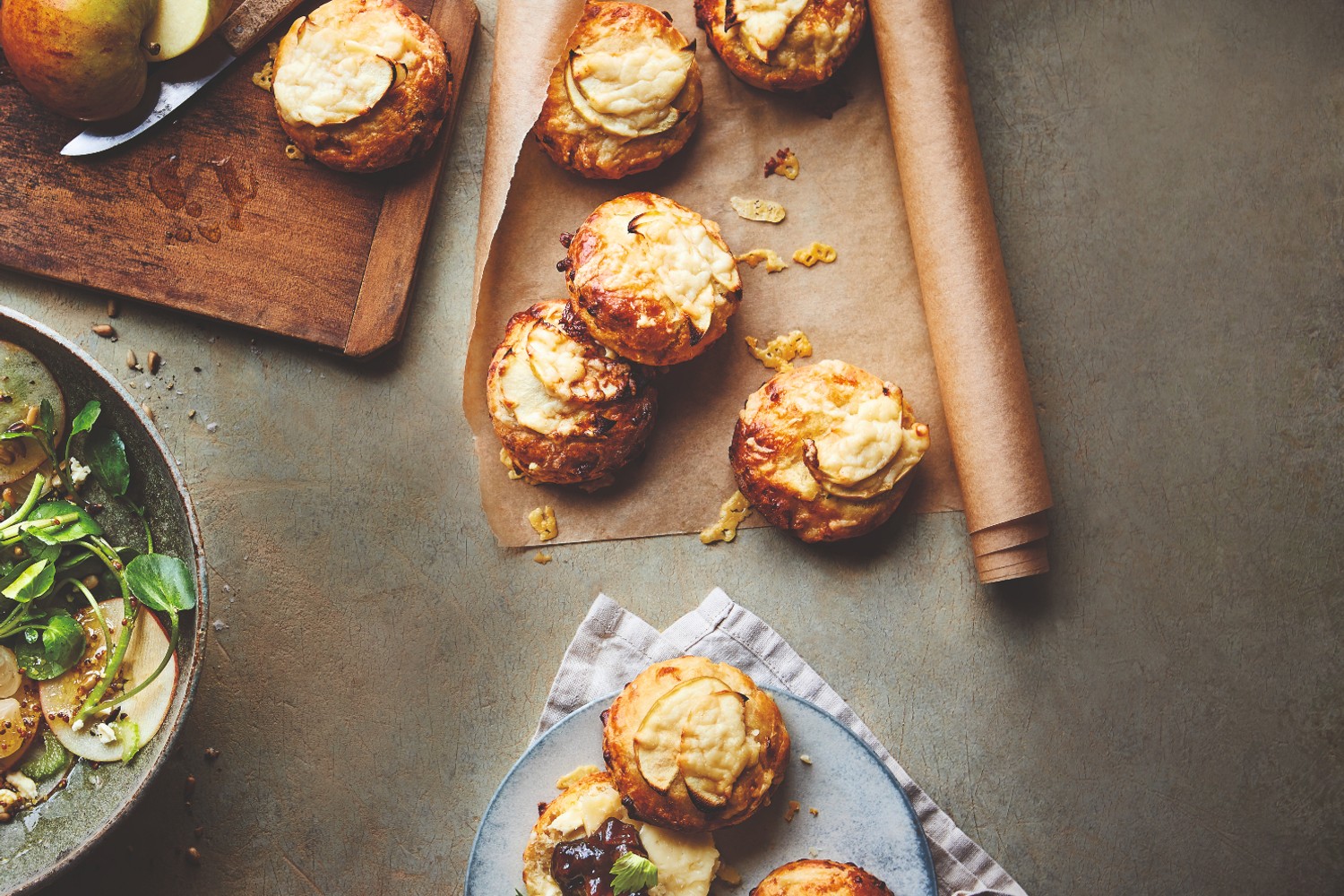 Apple and Cornish cruncher scones