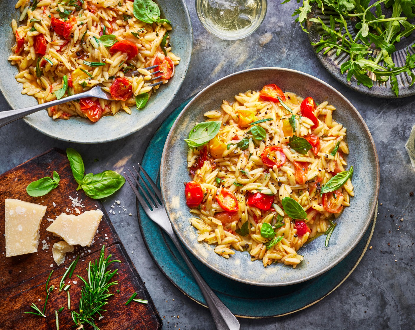 Summer tomato orzotto