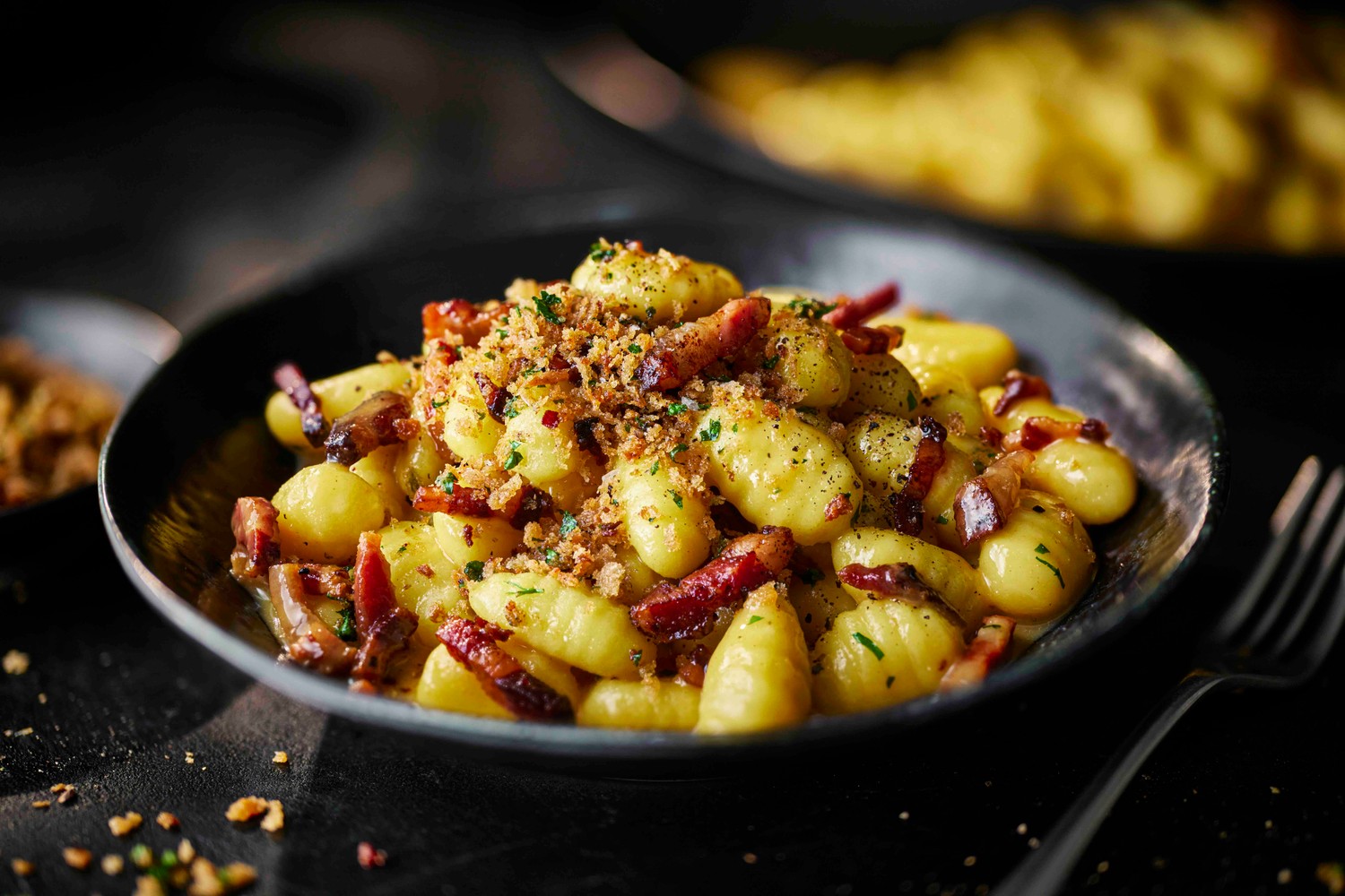 Truffle butter carbonara gnocchi recipe