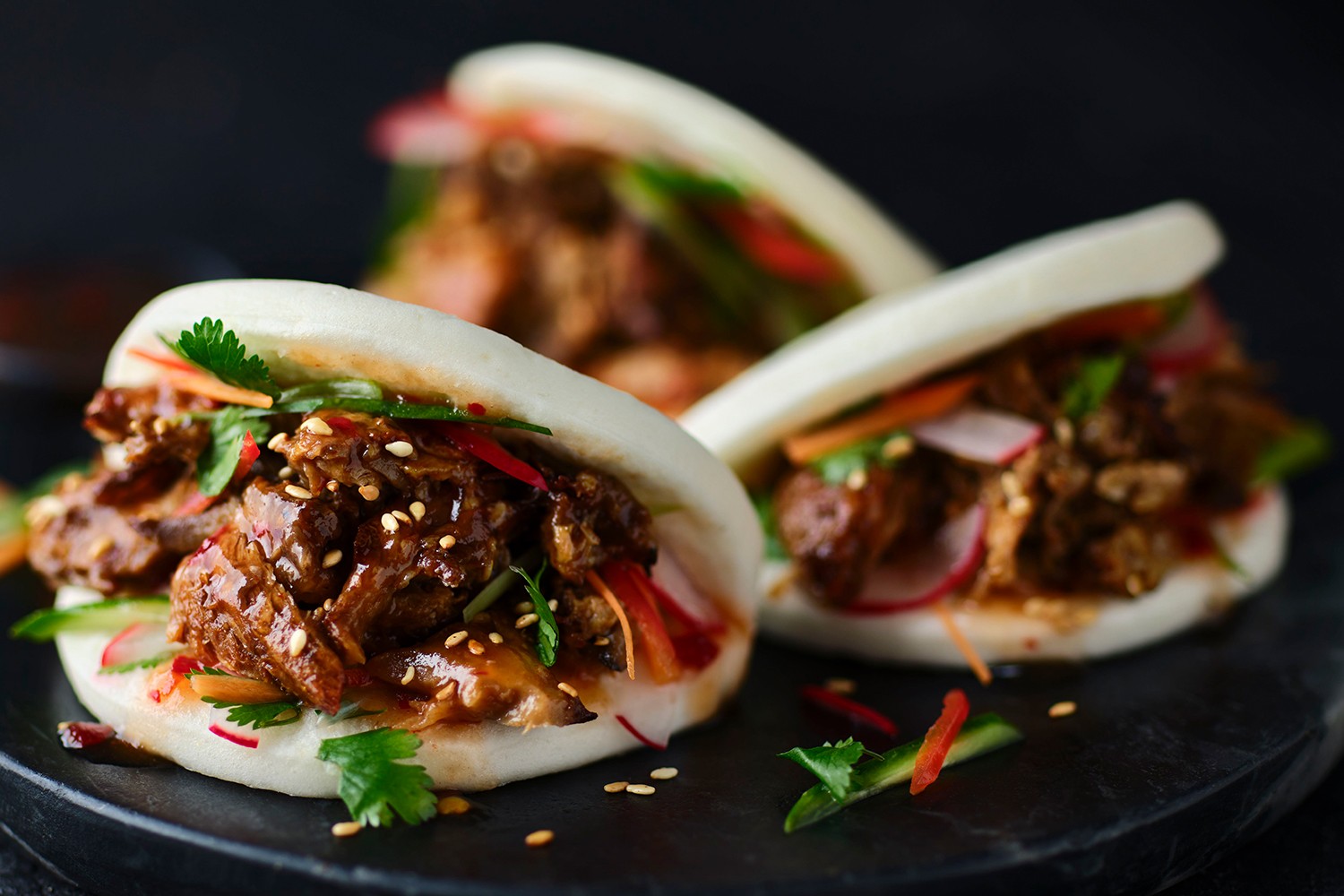 Pulled mushroom bao buns recipe