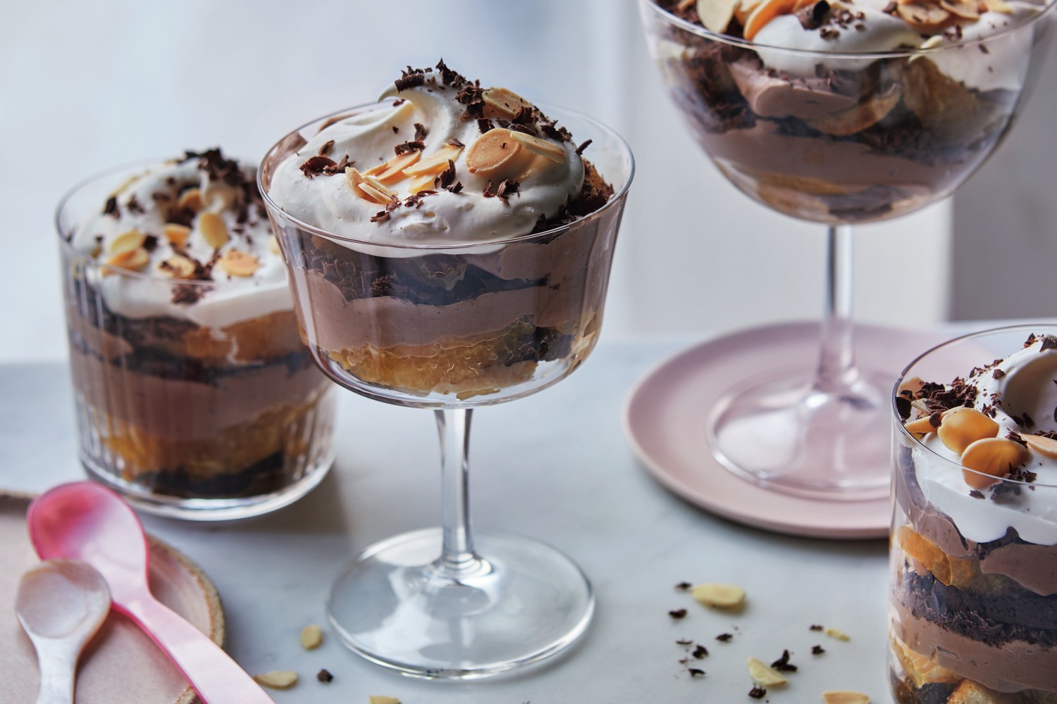 Mini chocolate and orange tiramisu