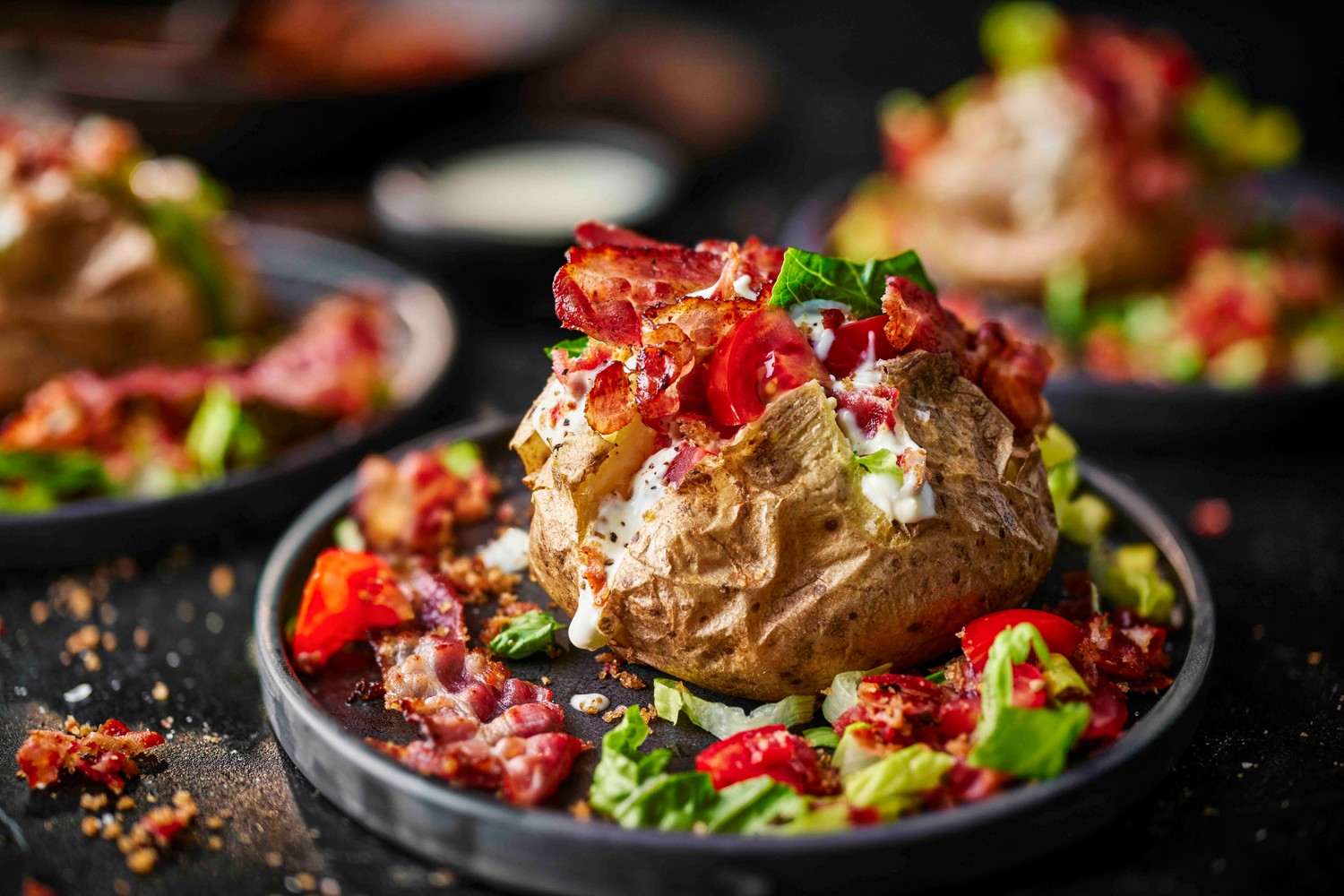 BLT jacket potato recipe