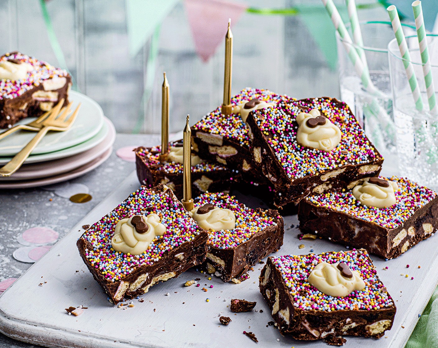 Easy-peasy Colin the Caterpillar fridge cake