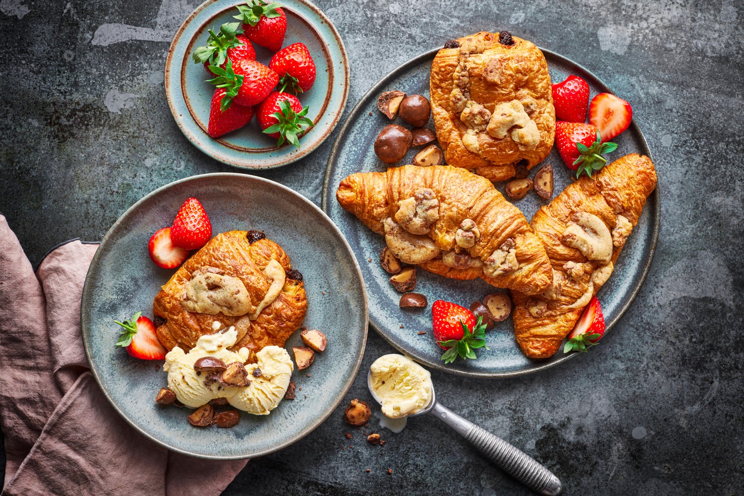 Cookie-stuffed croissants