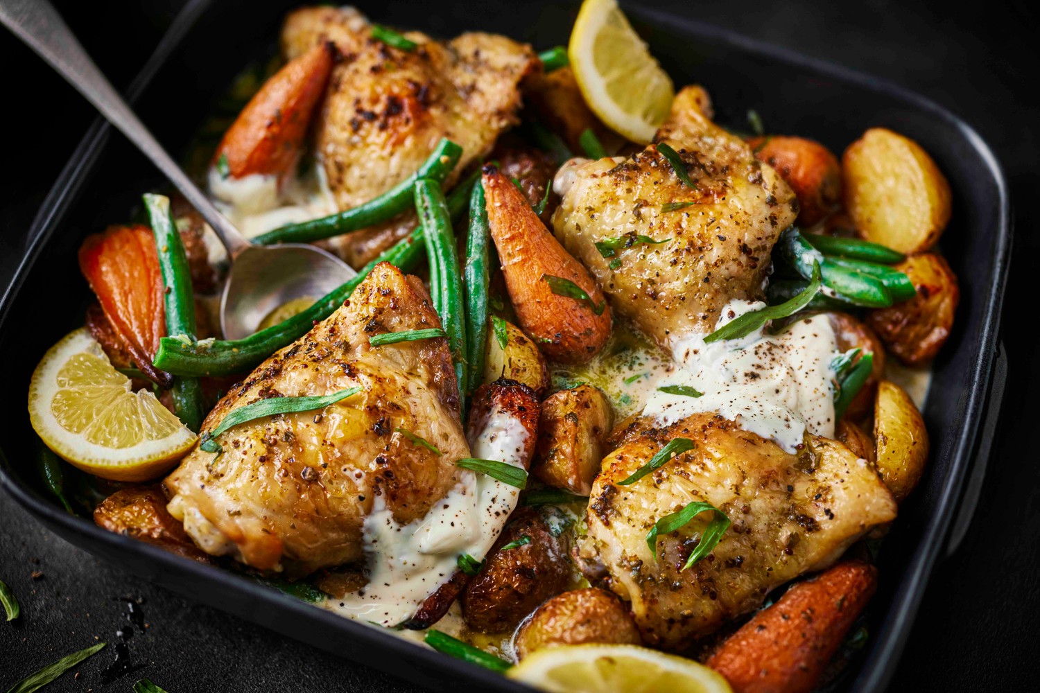 Honey and mustard chicken traybake recipe