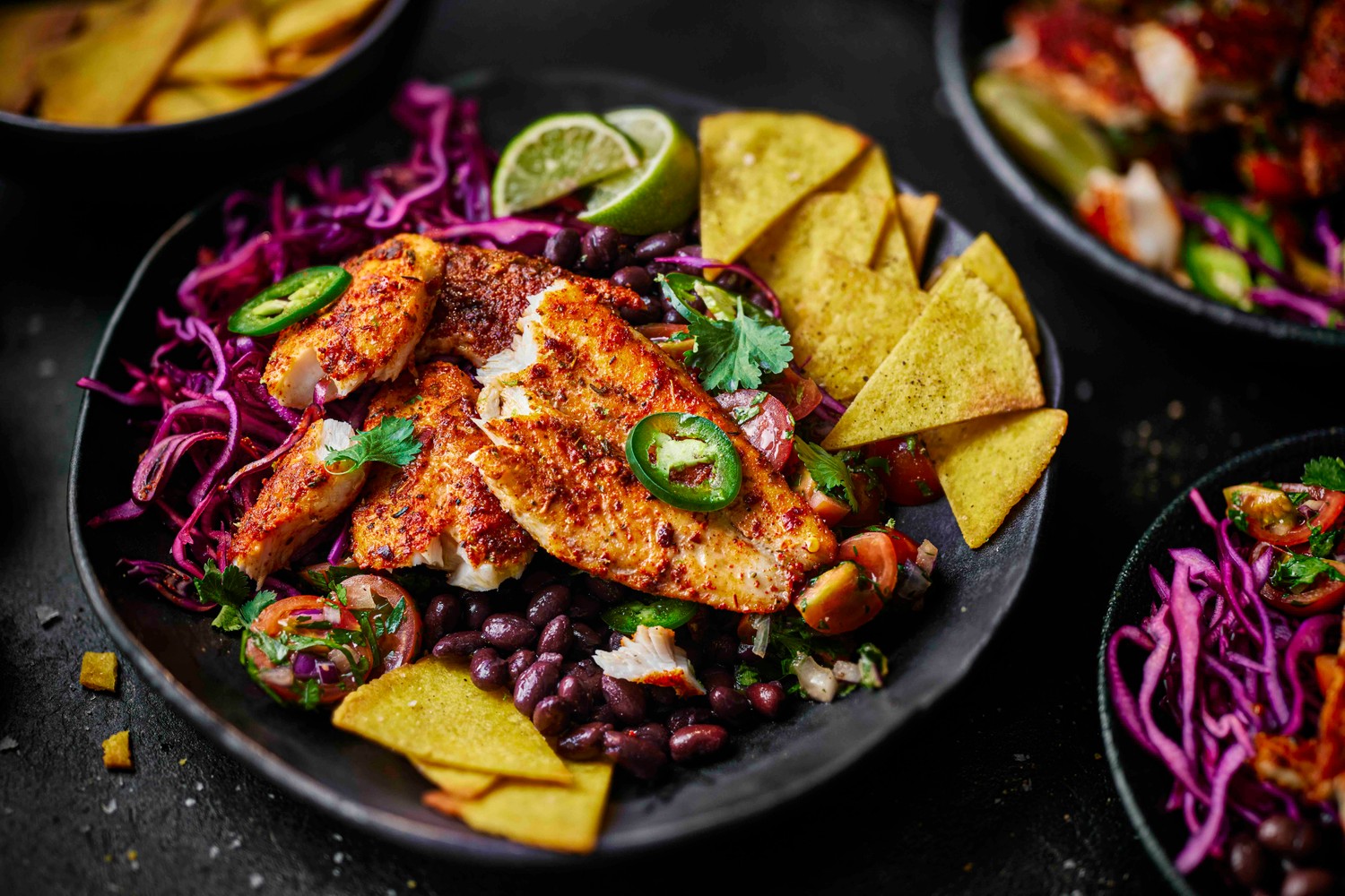 Healthy air fryer fish taco bowls recipe