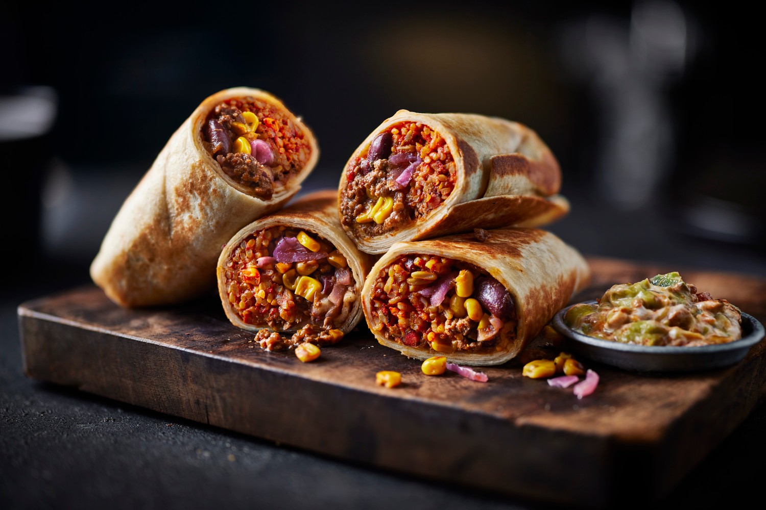Beef chilli burrito