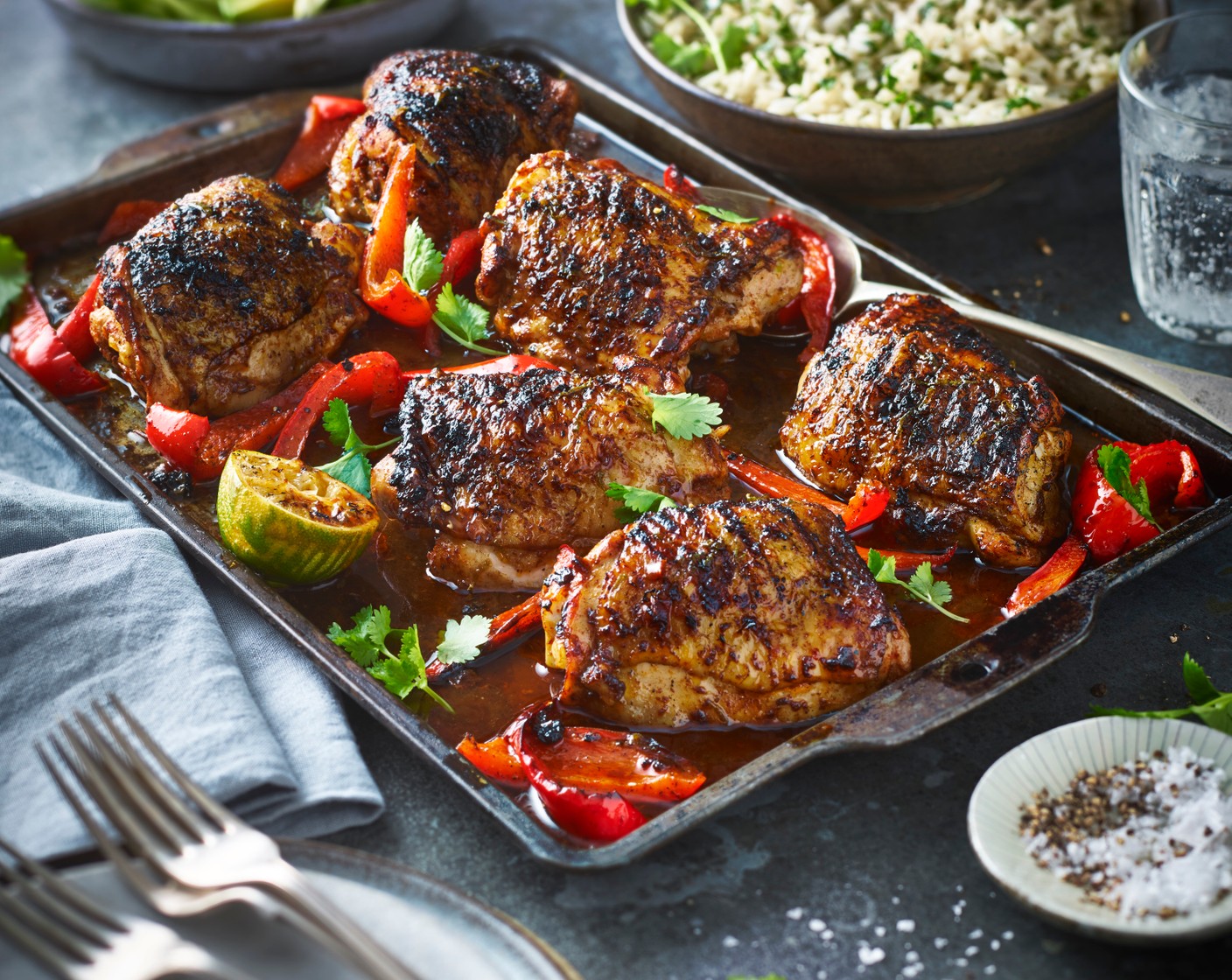 Chipotle Chicken Thighs with Herby Rice Recipes M&S Recipe M&S