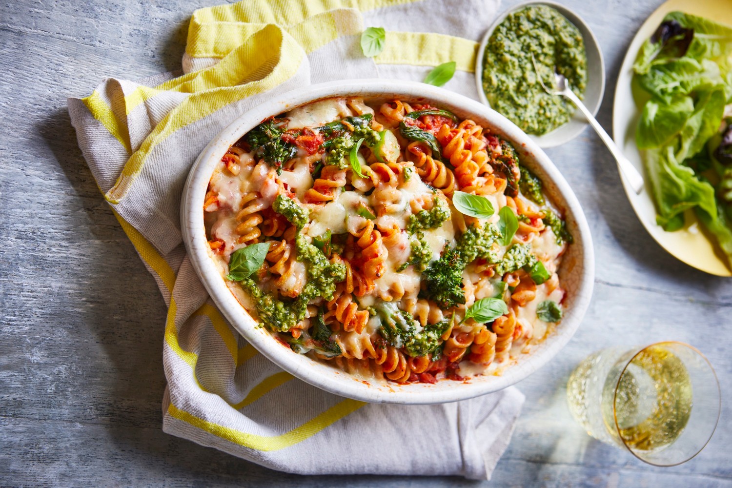 Veg-packed pasta bake