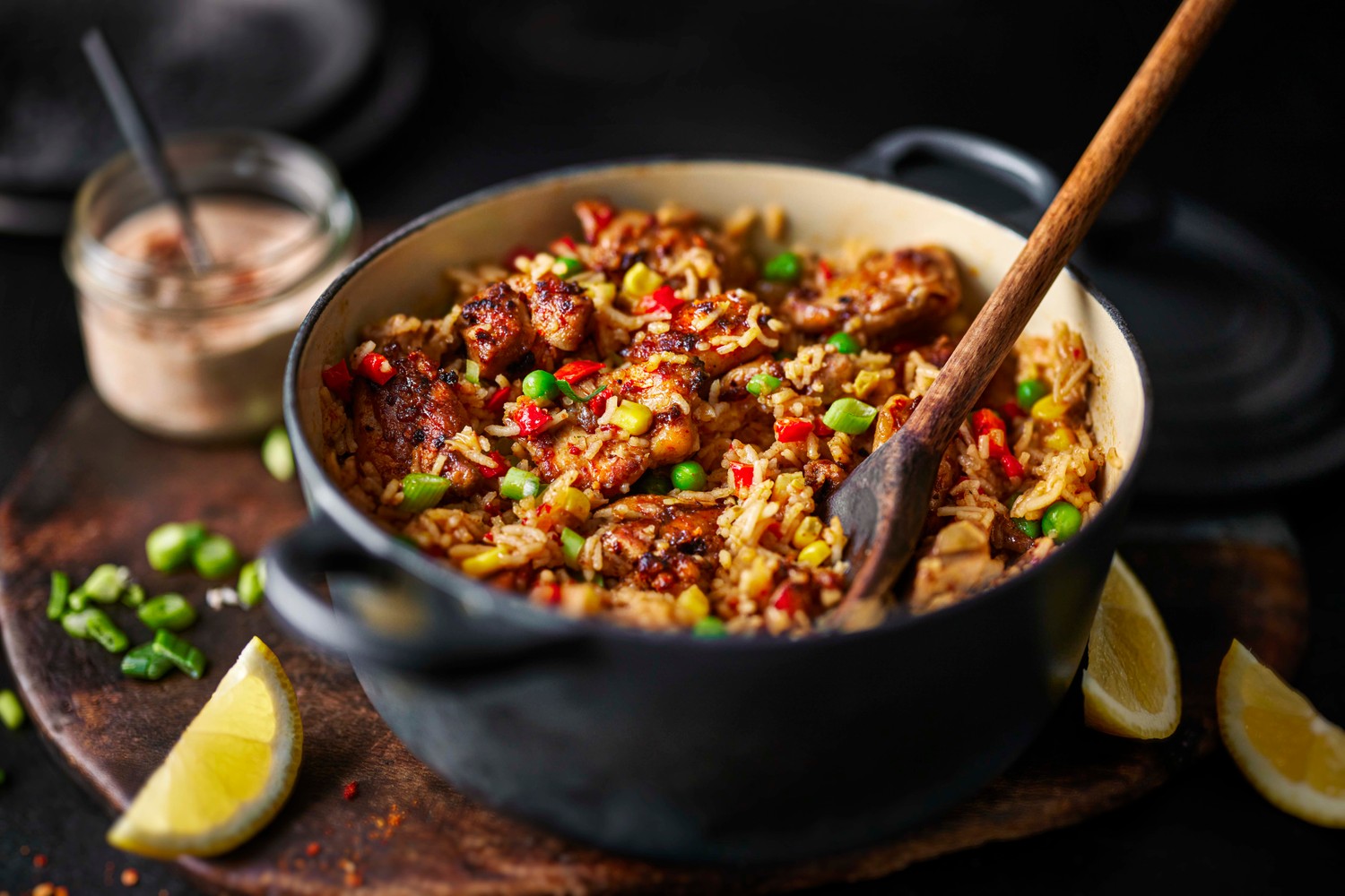 Healthy piri piri chicken and rice one pot