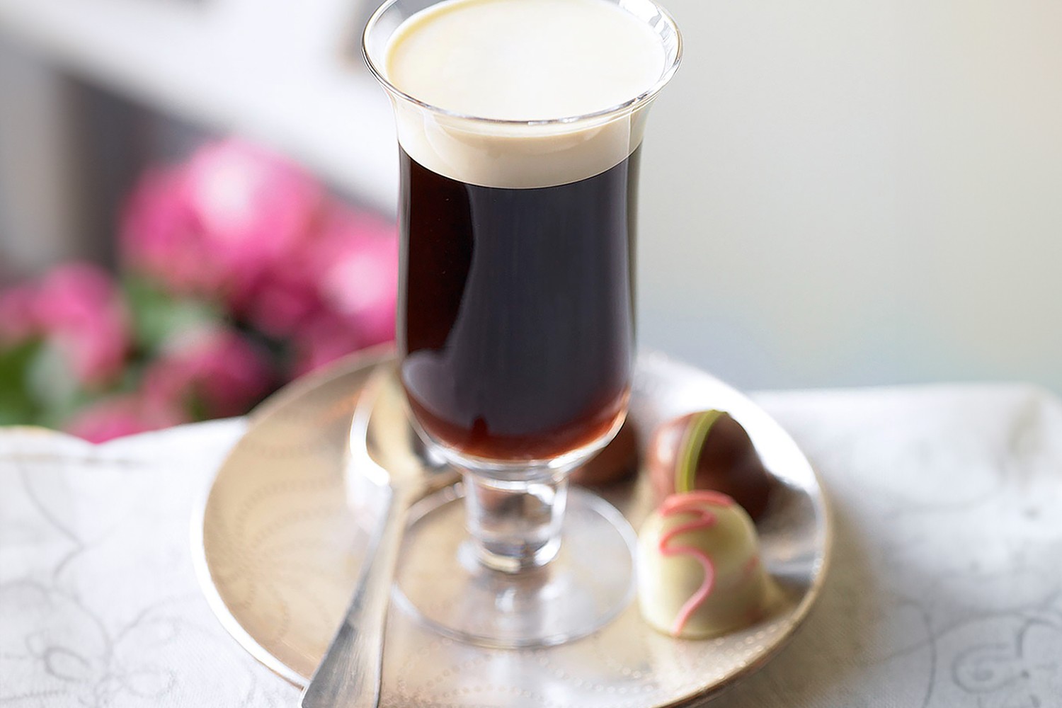 Homemade liqueur coffee