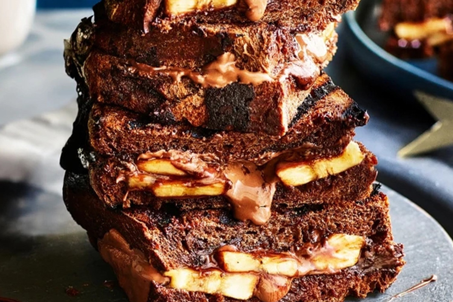 Chocolate and banana toastie