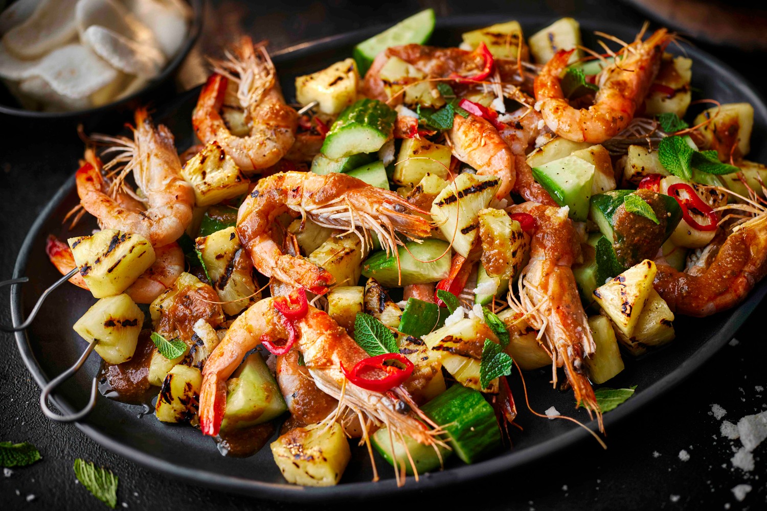Miso and ginger barbecue prawn recipe