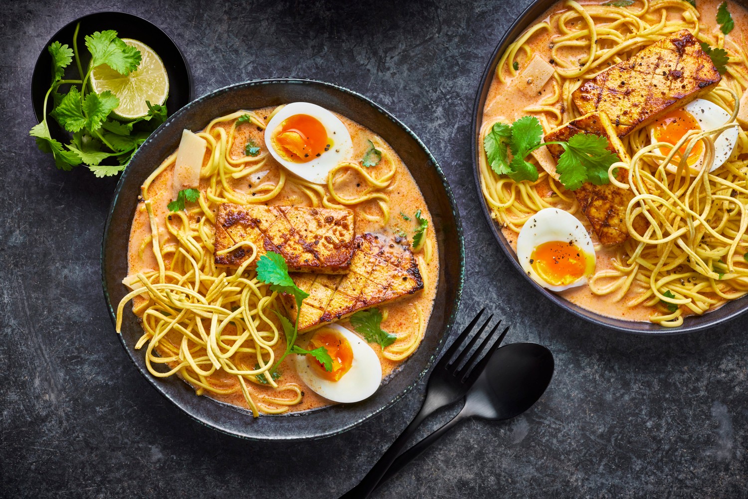 Thai coconut curry noodle soup