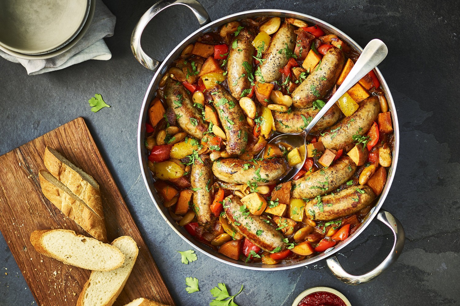 Smokey sausage cassoulet