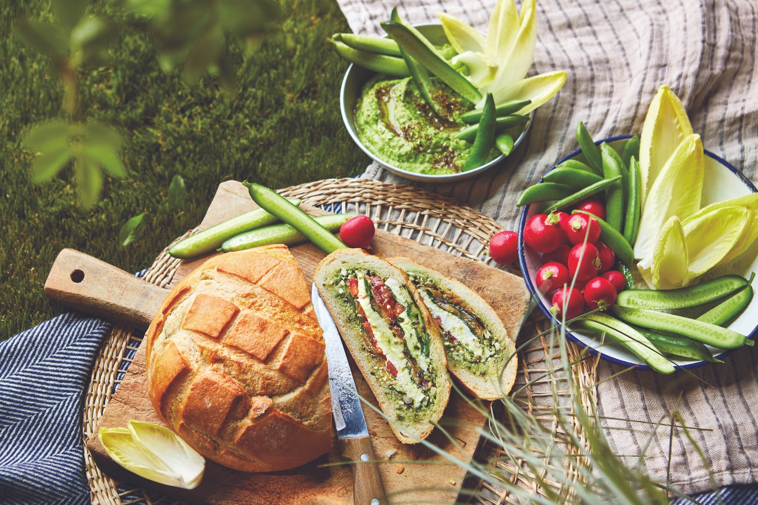 Summer veg pan bagnat