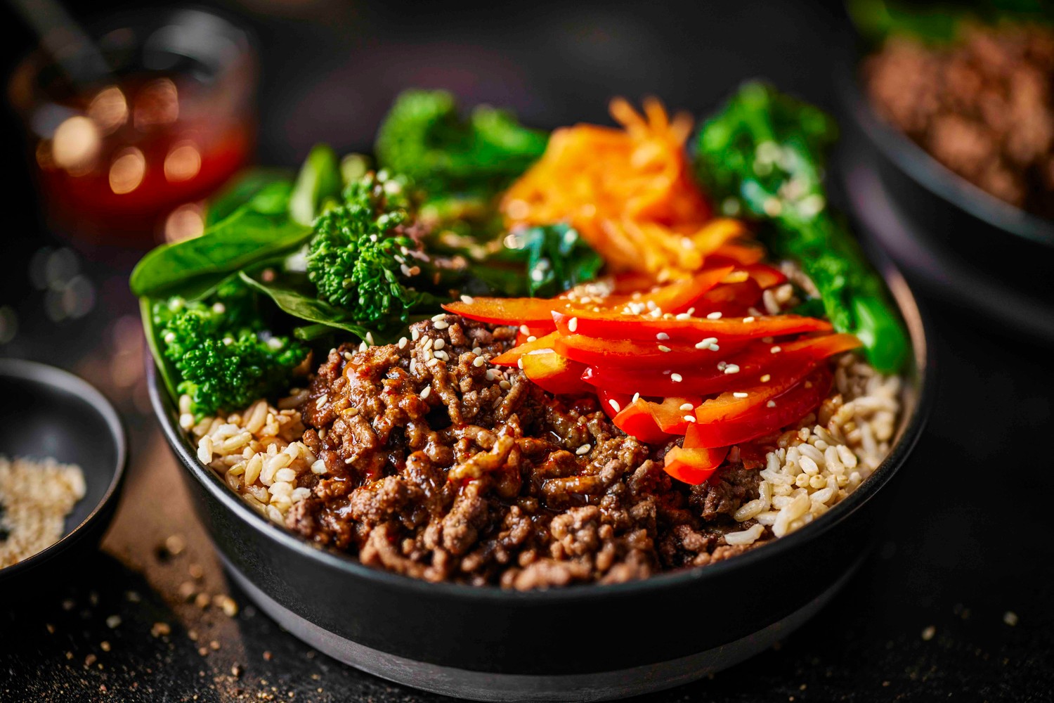 Sticky beef bibimbap recipe