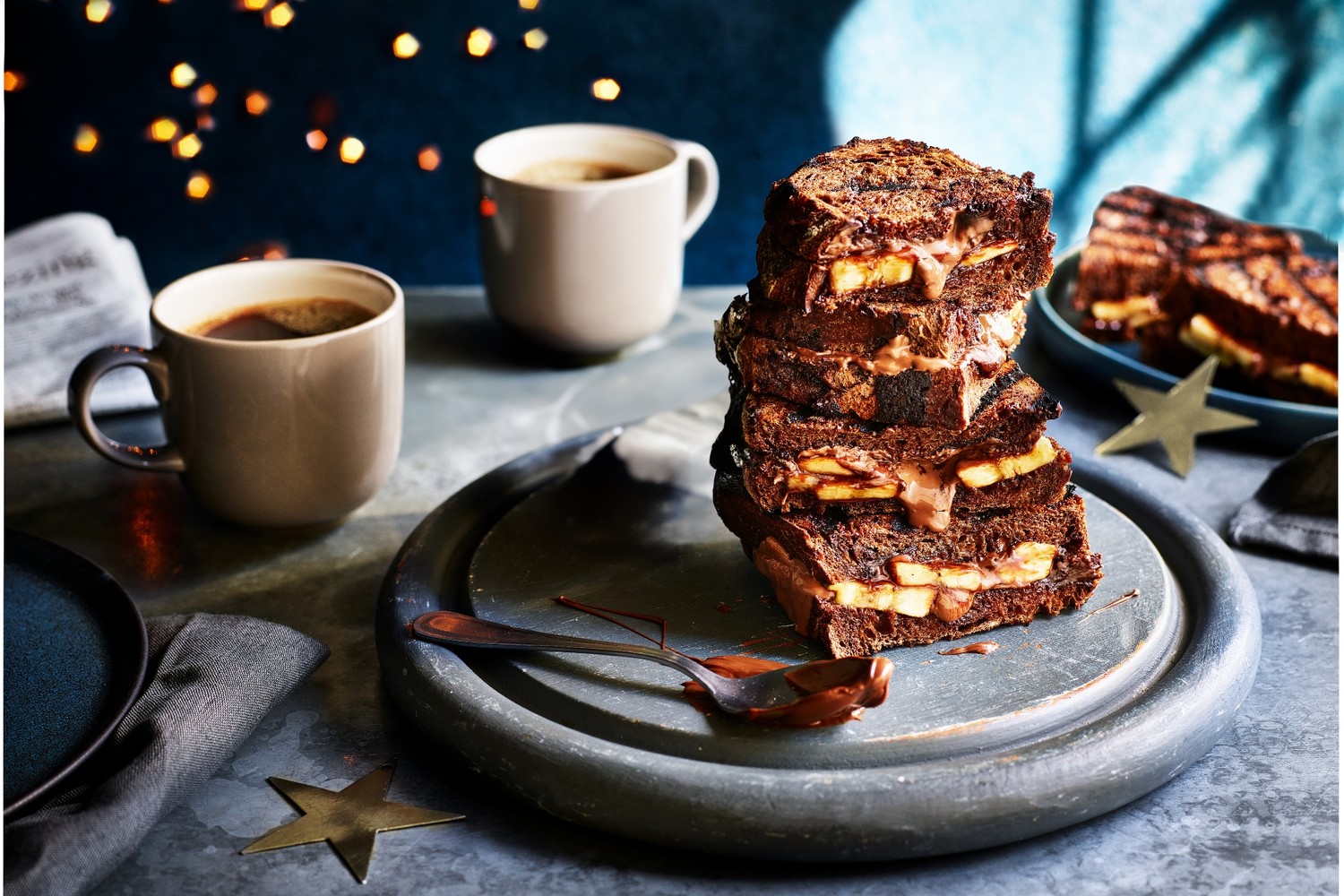 Chocolate and banana toastie