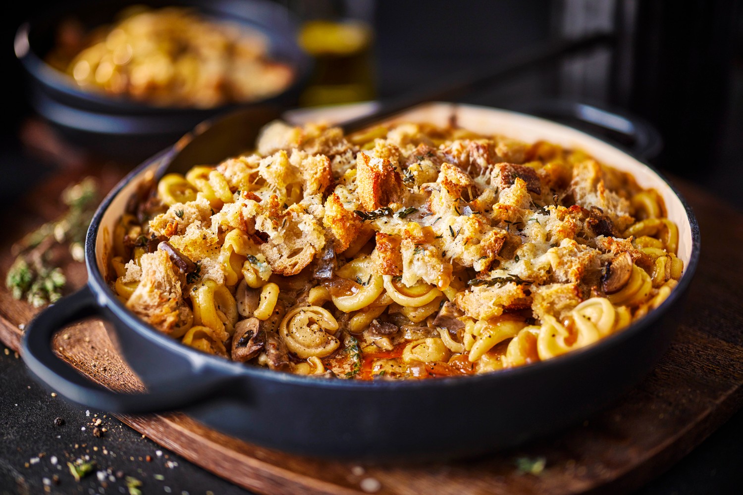 French onion pasta bake recipe