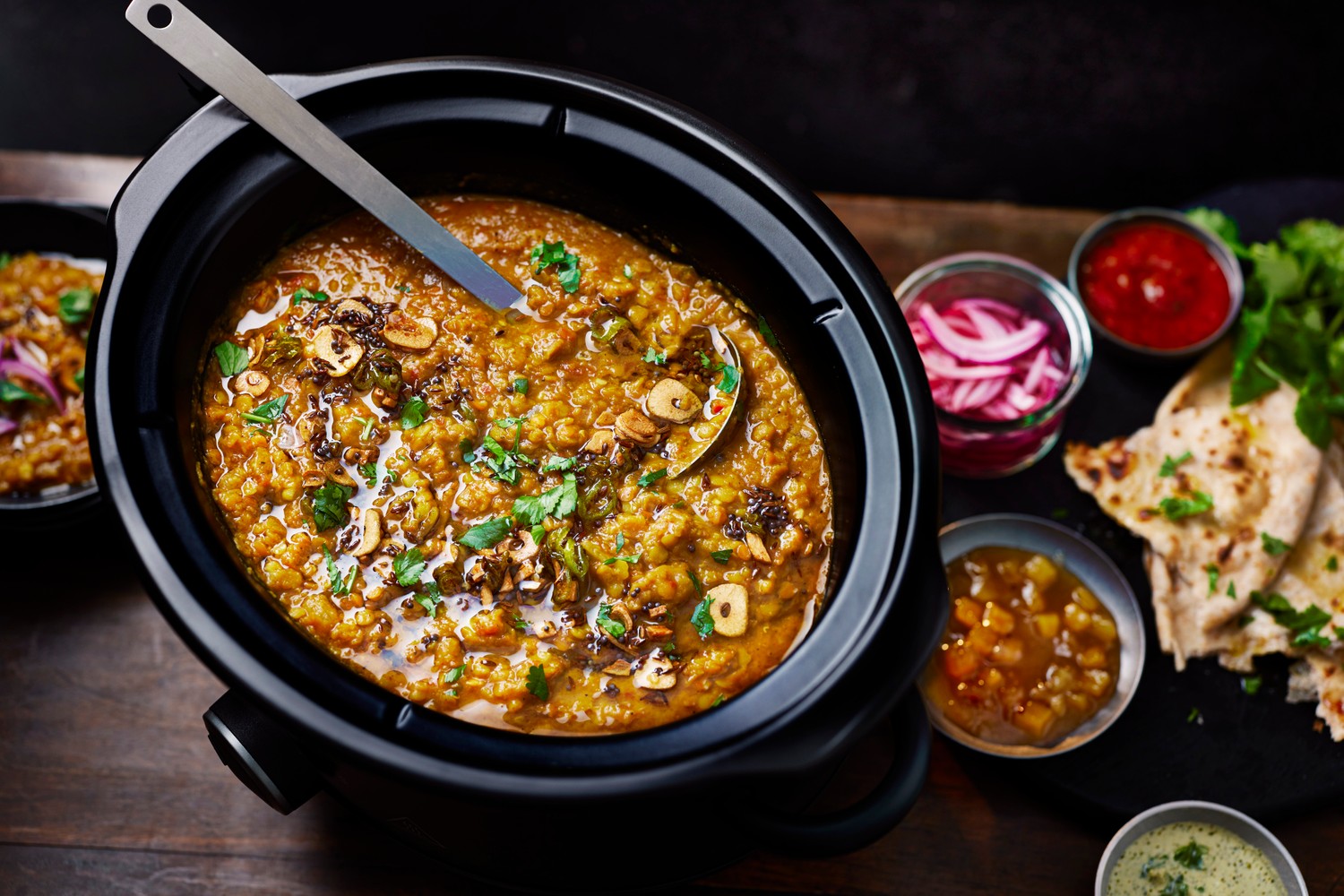 Slow cooker lentil dal