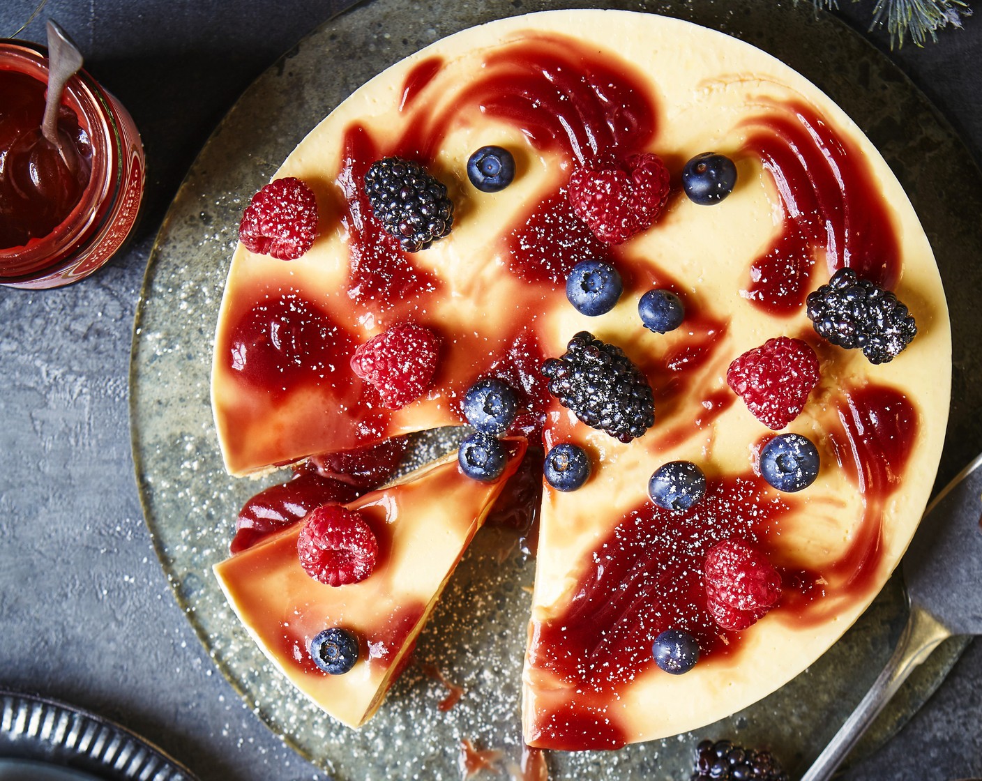 step 8 Allow to set in the fridge before topping with berries (to taste) and icing sugar.