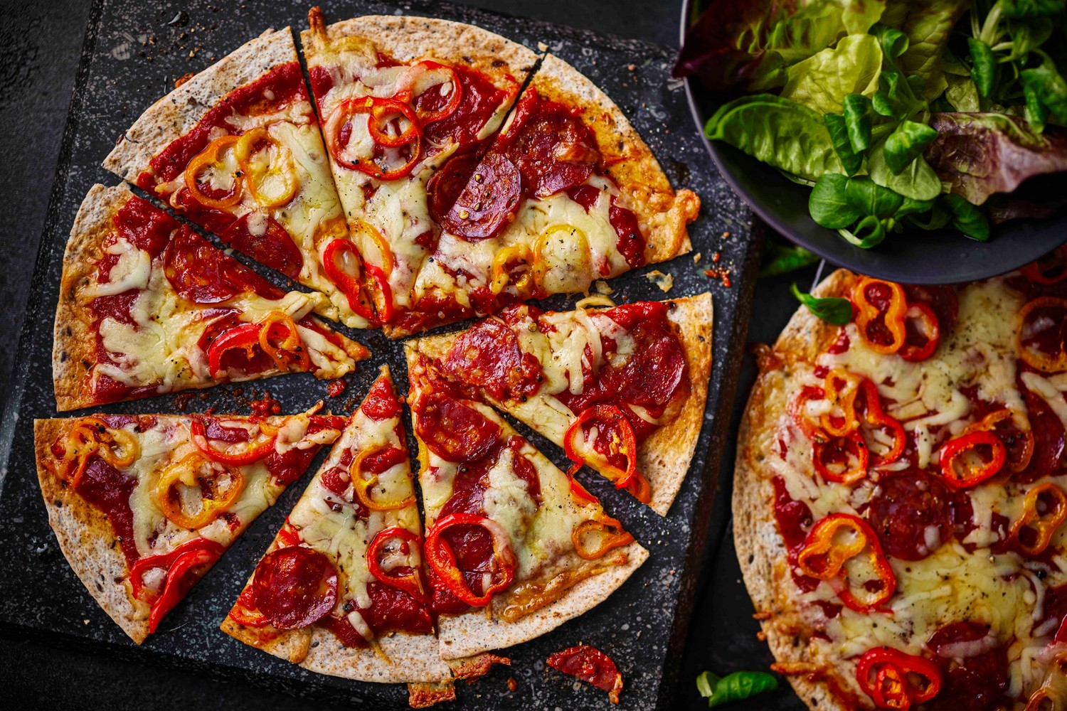 Quick and easy tortilla pizza recipe