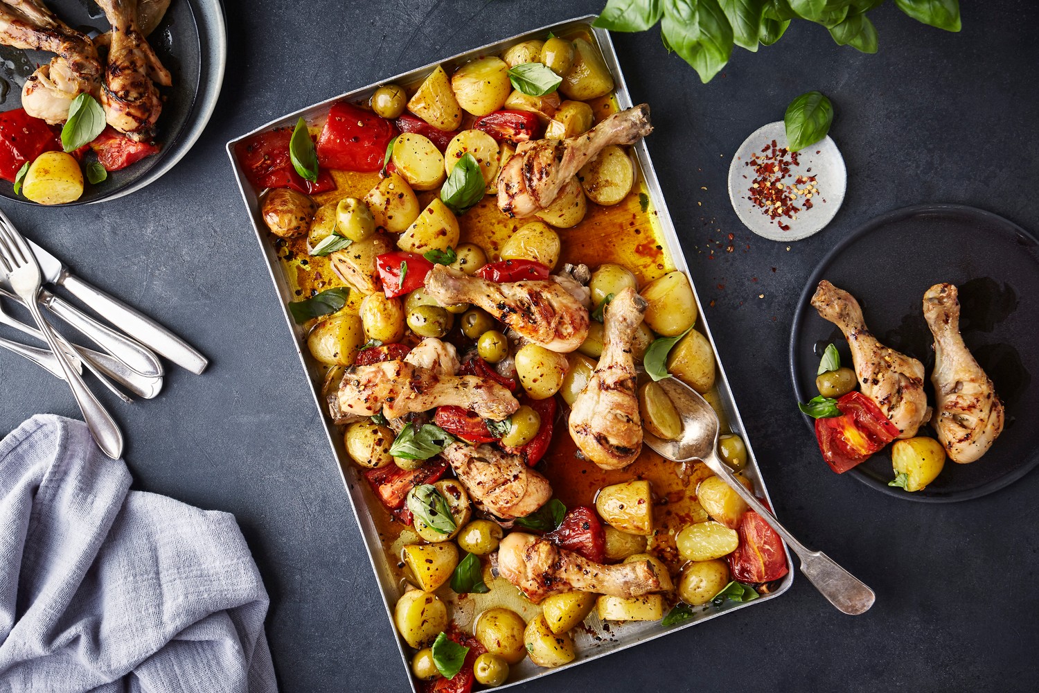 Italian chicken traybake