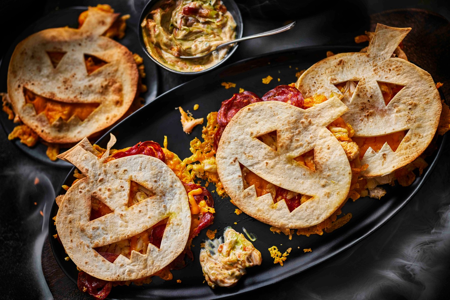 Halloween quesadillas recipe