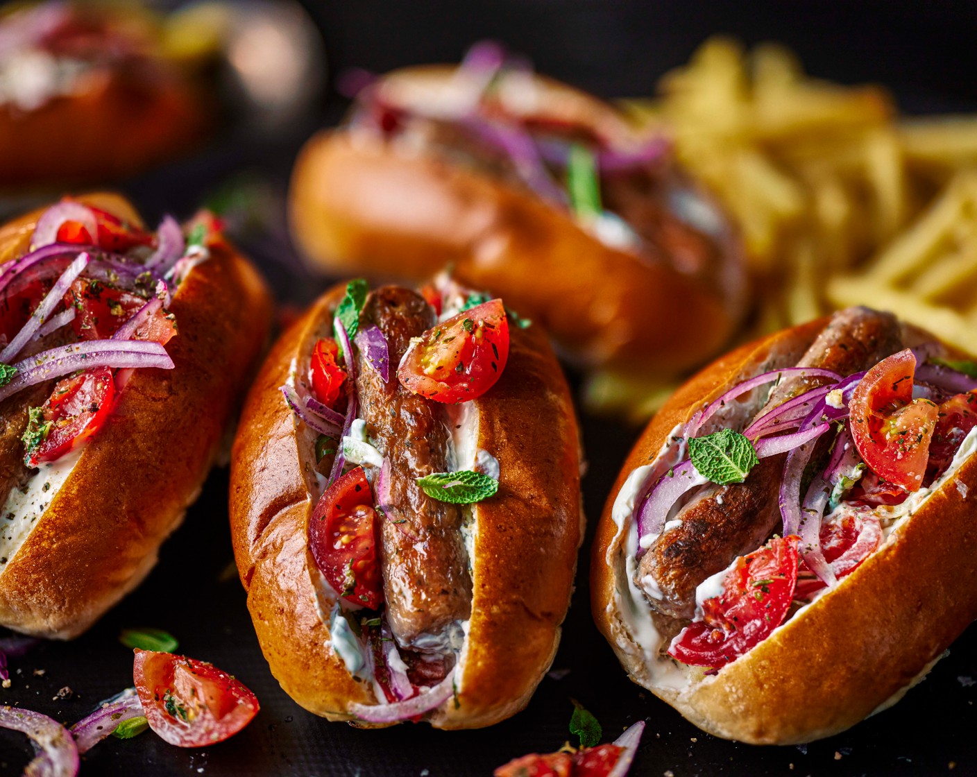 step 5 Serve with some French fries on the side, if you like.