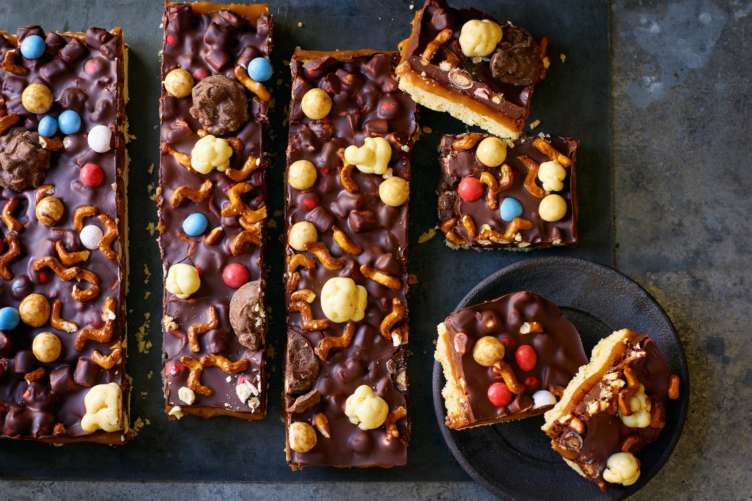 Millionaire rocky road shortbread