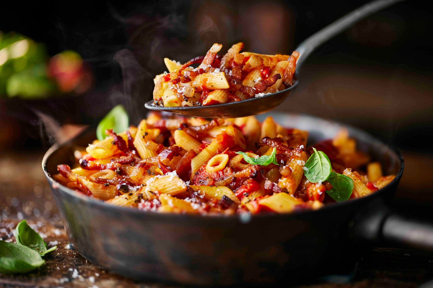 Tom’s Suino Nero, tomato and chilli penne recipe
