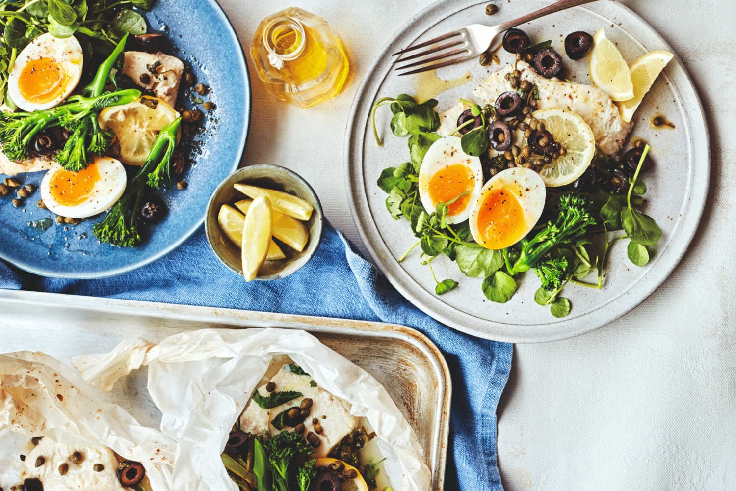 Lemony haddock salad