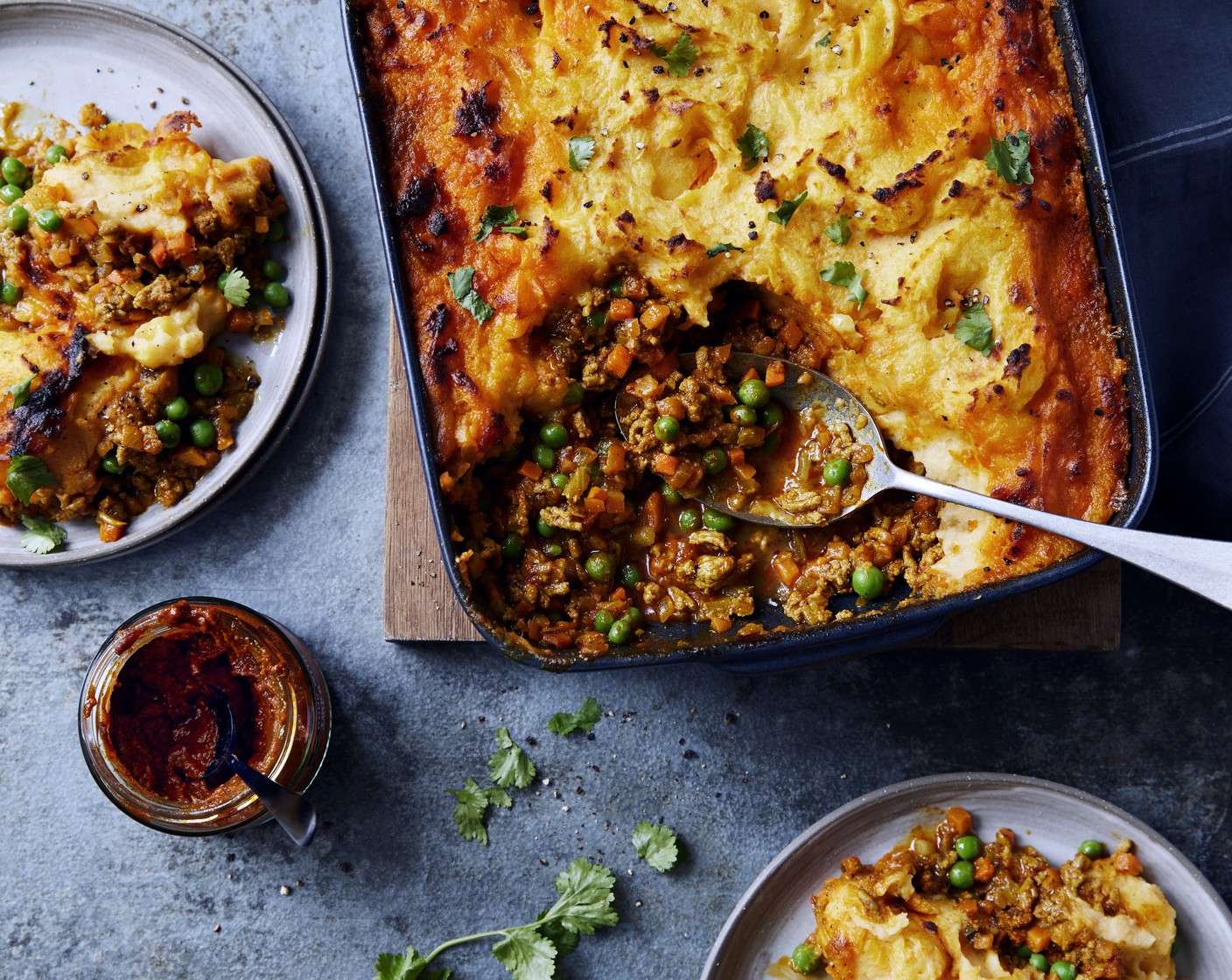 Lamb tikka shepherd’s pie